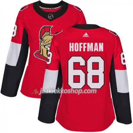 Nainen NHL Ottawa Senators Pelipaita Mike Hoffman 68 Adidas 2017-2018 Punainen Authentic